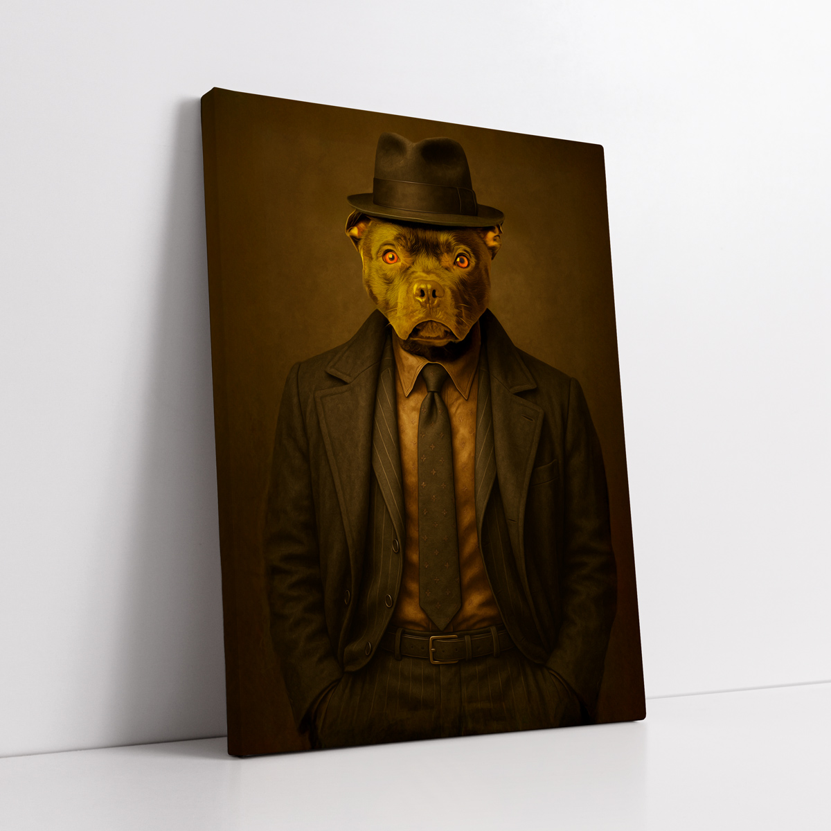 Personalizowany Portret Pupila ze Zdjęcia – Mafioso