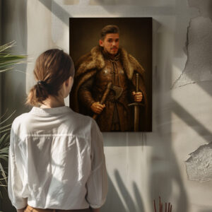 Personalizowany Portret z Twojego Zdjęcia – Wojownik Wiking