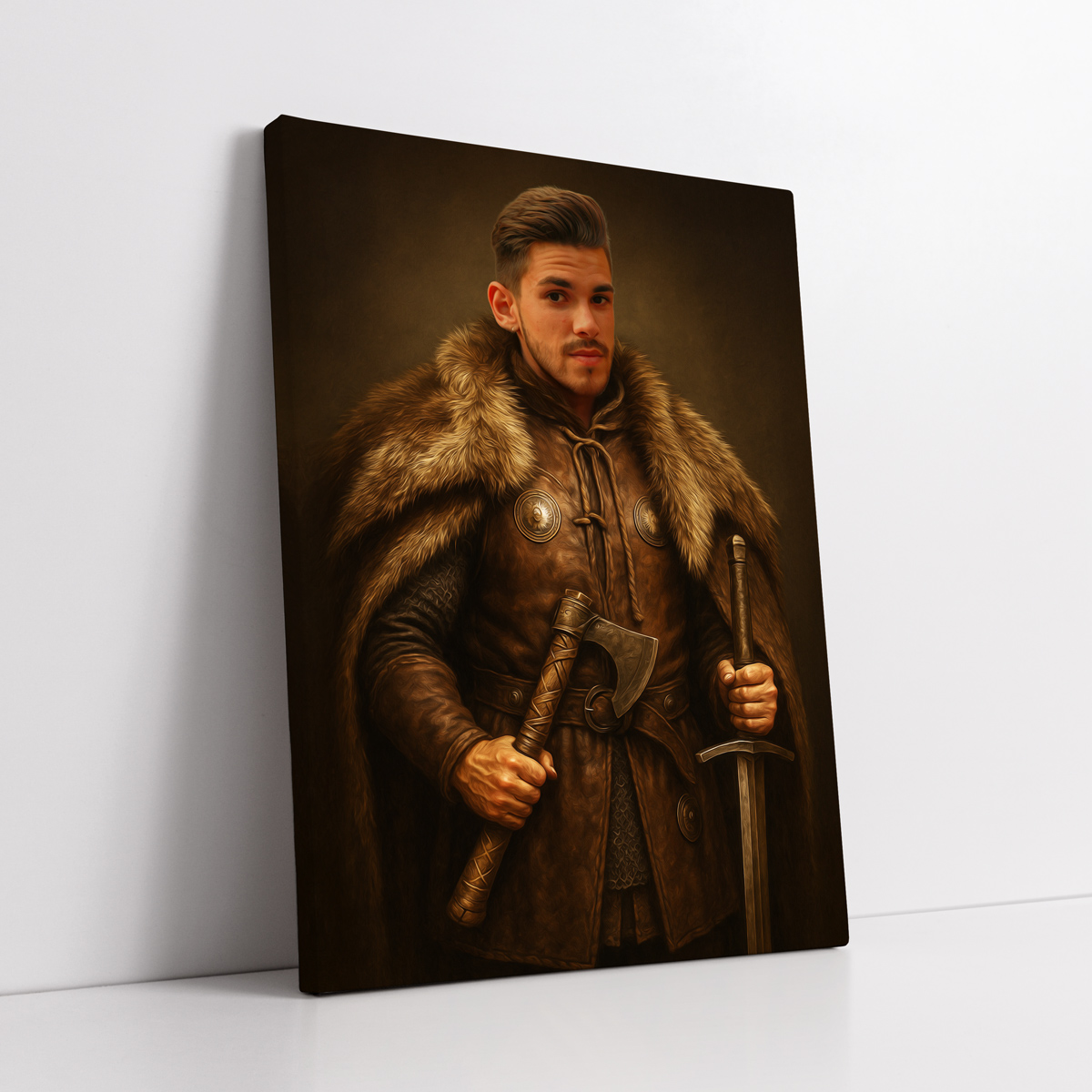 Personalizowany Portret z Twojego Zdjęcia – Wojownik Wiking