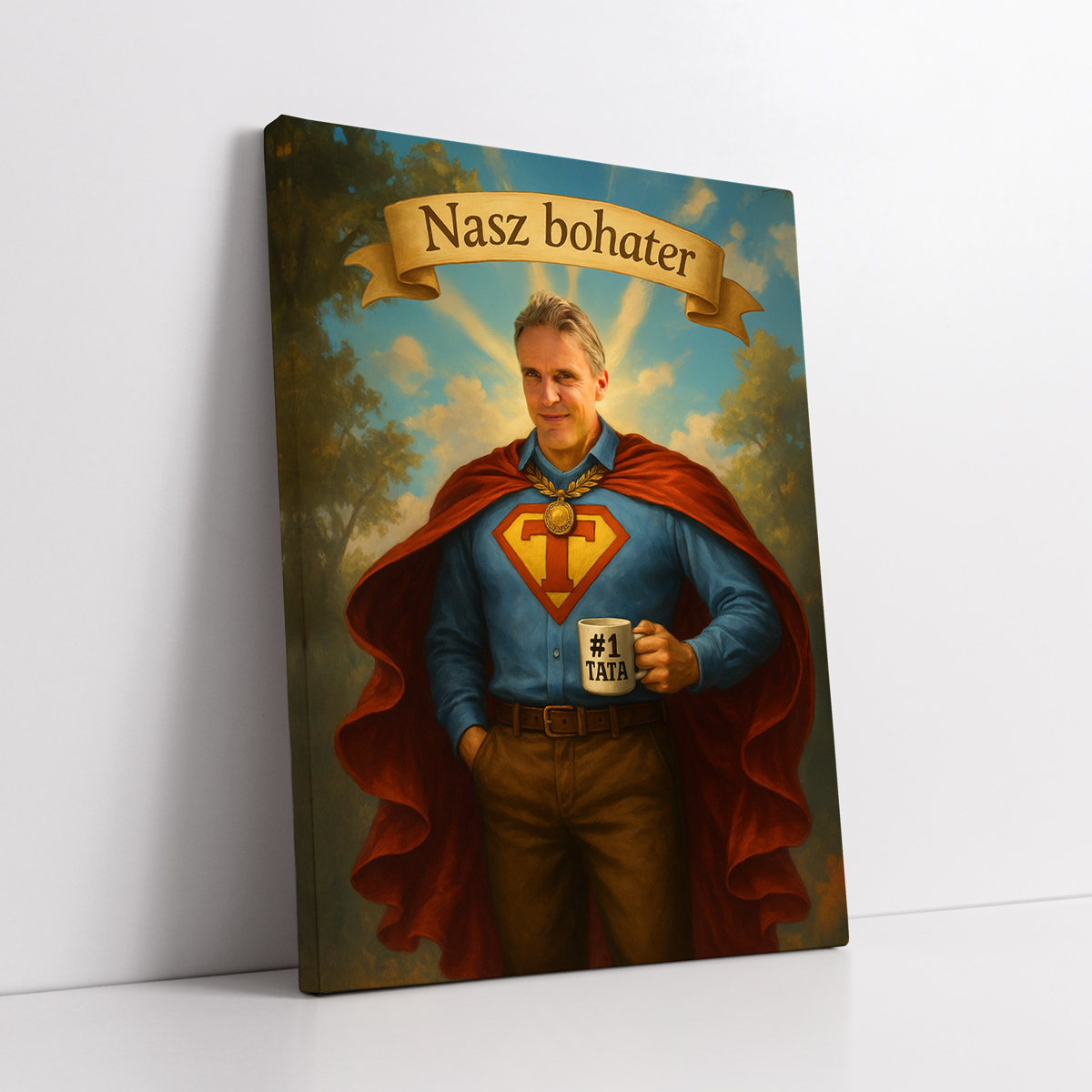 Personalizowany obraz ze zdjęcia dla taty