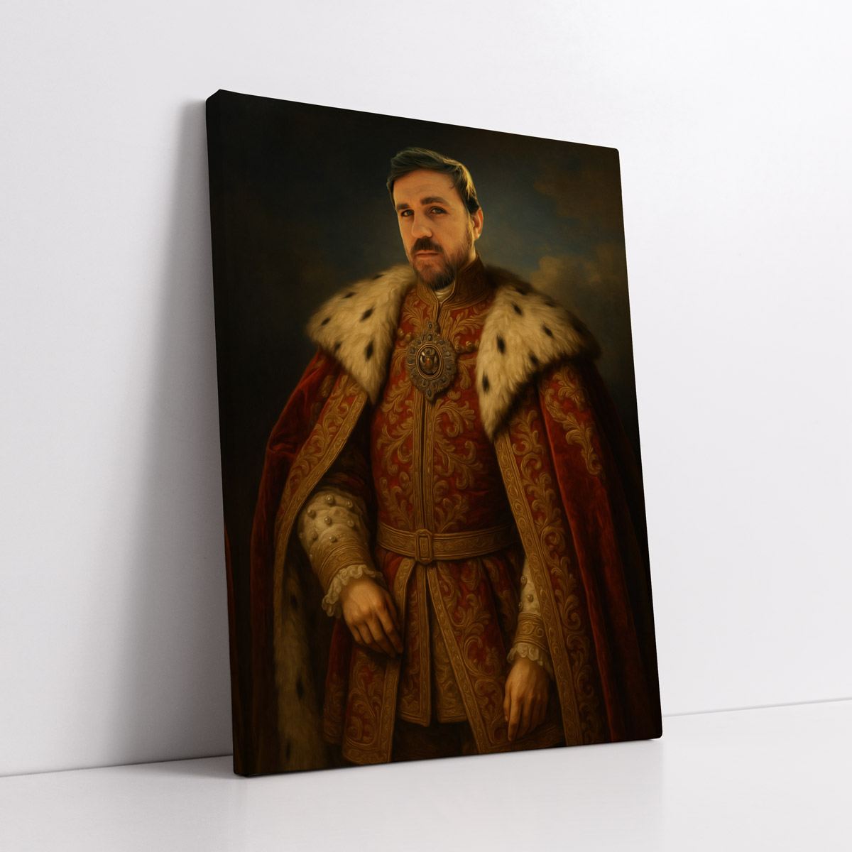 Portret Królewski mężczyzny ze zdjęcia