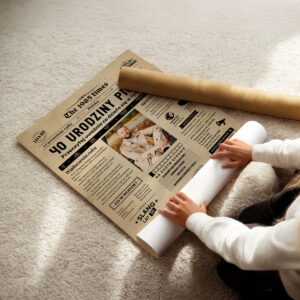 Personalizowany Plakat Gazeta Urodzinowa - Prezent na 40 Urodziny