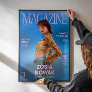 Plakat personalizowany ze zdjęciem, prezent dla dziewczyny