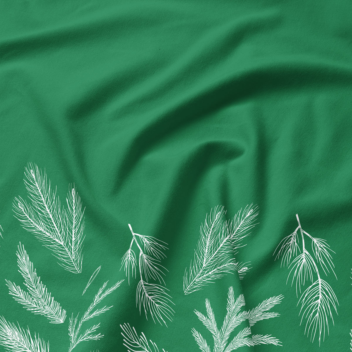 elegancka podkładka świąteczna w butelkowej zieleni