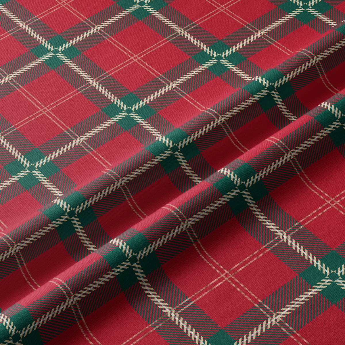 plamoodporny bieżnik świąteczny w kratkę