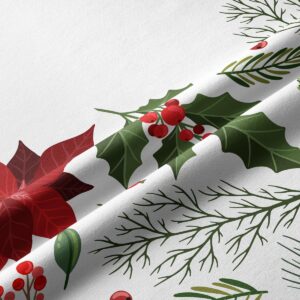 tkanina bieżnika z motywem czerwonej gwiazdy betlejemskiej