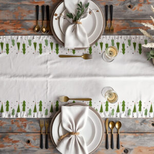 jasny bieżnik świąteczny dekoracyjny choinki