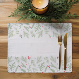 świąteczna podkładka 30×40 cm z motywem roślinnym