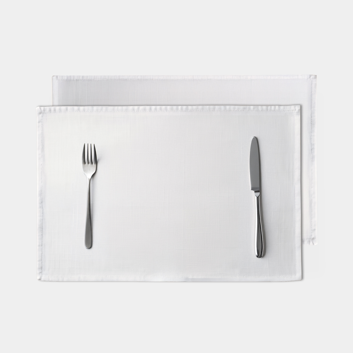 biała podkładka stołowa gładka