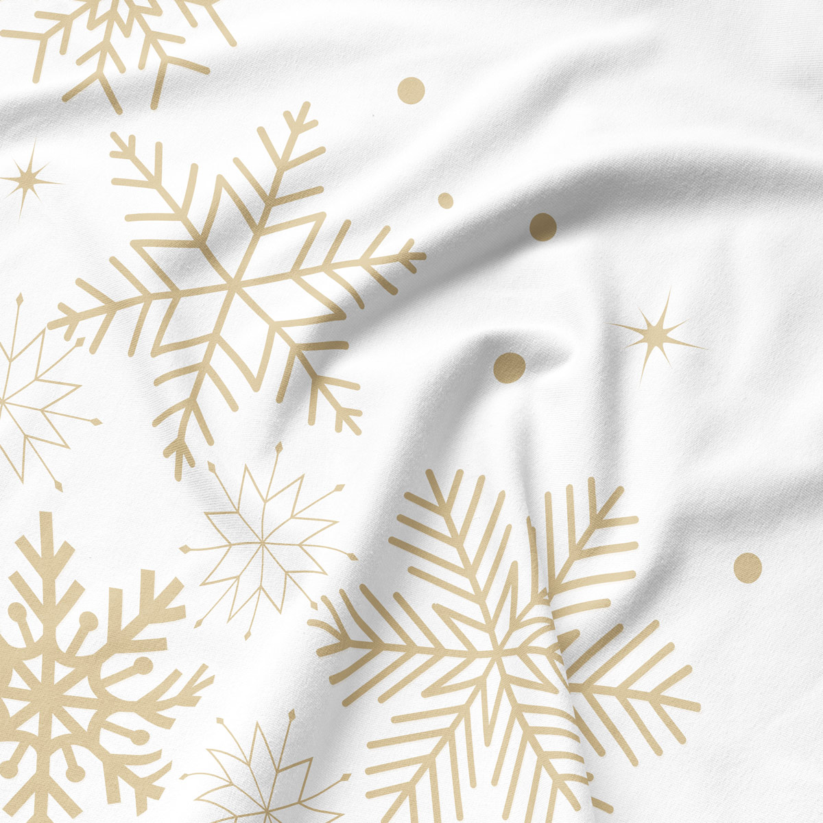 podkładka 30×40 cm ze złotymi śnieżynkami