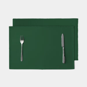 zielona gładka podkładka świąteczna na stół