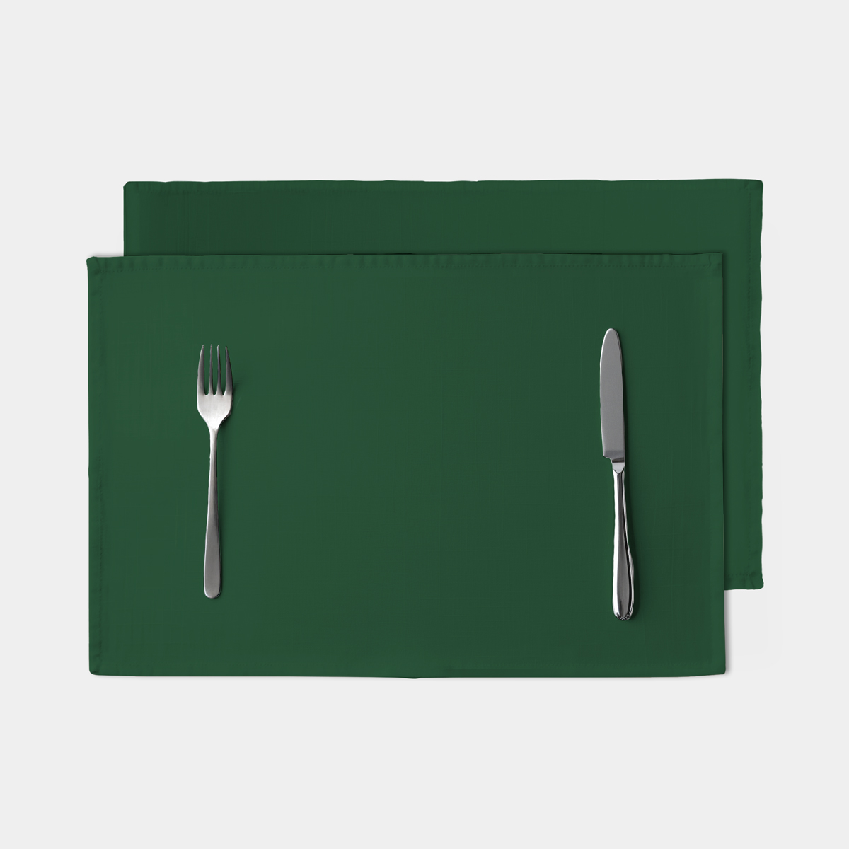 zielona gładka podkładka świąteczna na stół