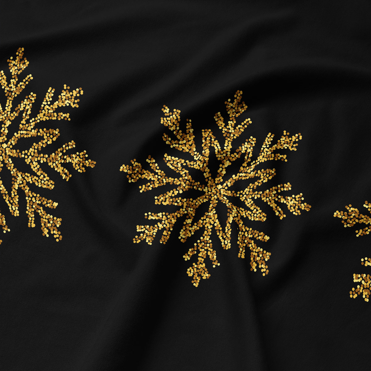 elegancka podkładka na stół czarna ze złotym wzorem