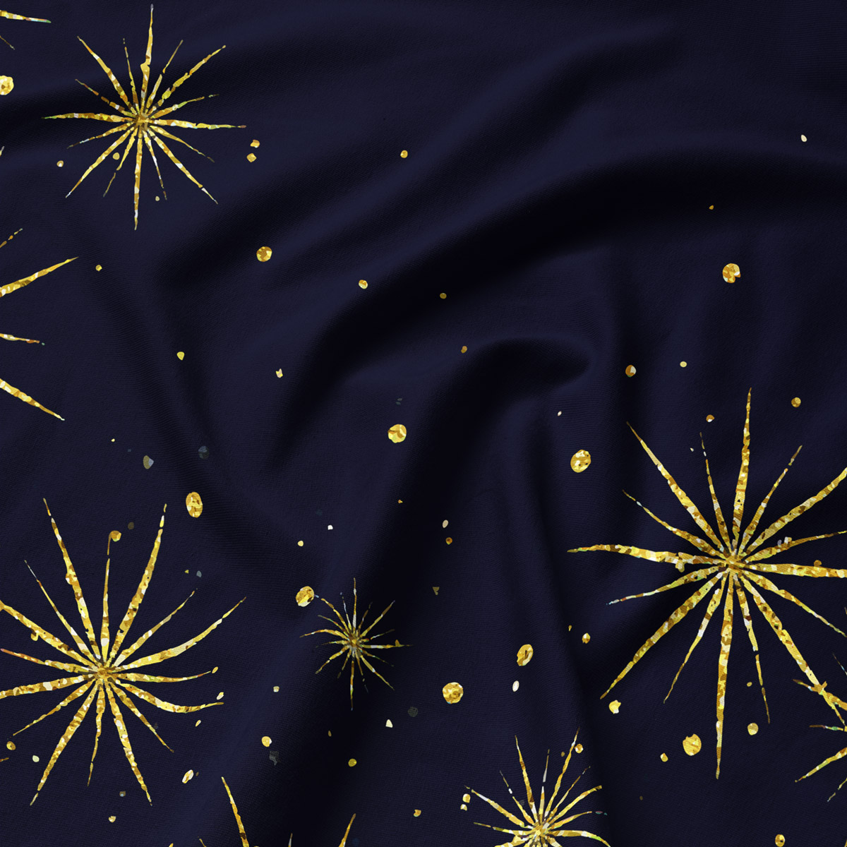 podkładka świąteczna z iskrzącymi złotymi drobinkami