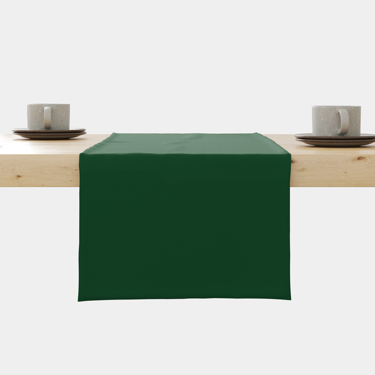 zielony świąteczny bieżnik plamoodporny gładki