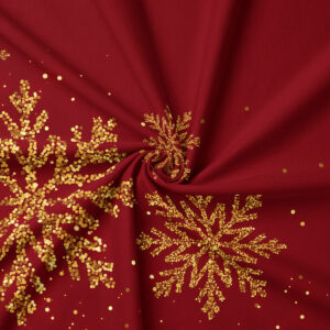 elegancki obrus na Boże Narodzenie w kolorze bordowym