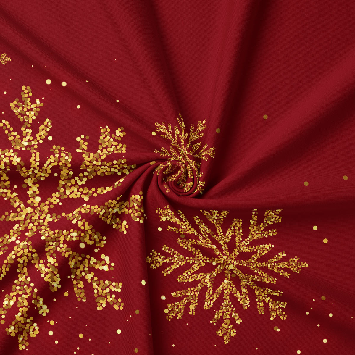 elegancki obrus na Boże Narodzenie w kolorze bordowym