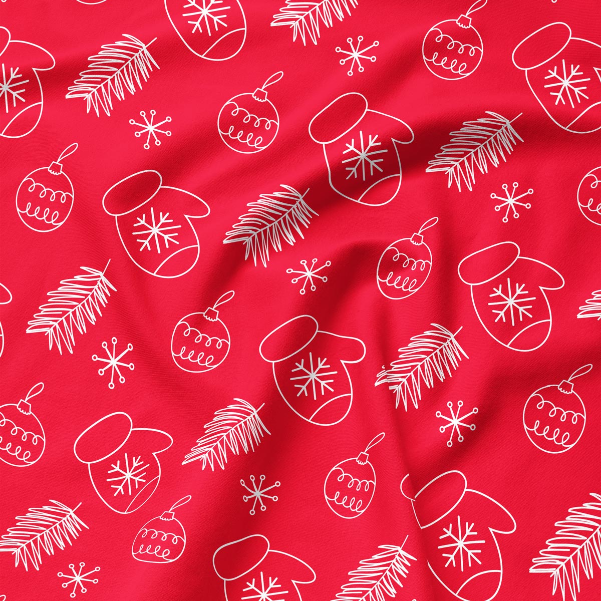 podkładka 30×40 cm z rękawiczkami i bombkami