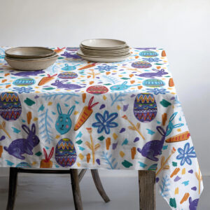 Detale wzoru pokazujące ręcznie malowane akcenty i pastelowe kolory