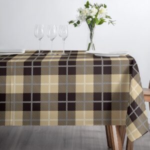 Detale tkaniny i układu kraty przy rogu stołu