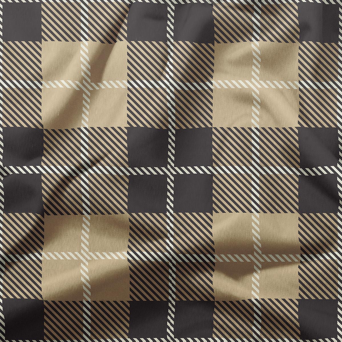 zbliżenie na wzór kratki z ukośnymi paskami i fakturą tkaniny