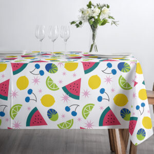 Perspektywa bliska krawędzi stołu pokazująca powtarzalny wzór