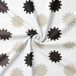 zbliżenie na tkaninę pokazujące wzór rozbłysków i fakturę materiału