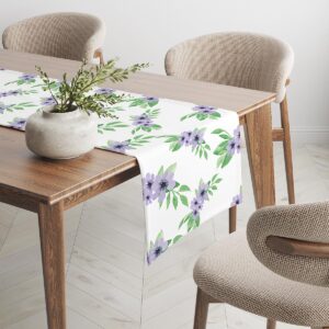 Widok narożnika bieżnika ukazujący rozmieszczenie kwiatowego wzoru w aranżacji