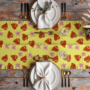 Aranżacja stołu z bieżnikiem, talerzami i sztućcami podkreślająca dekoracyjny charakter produktu