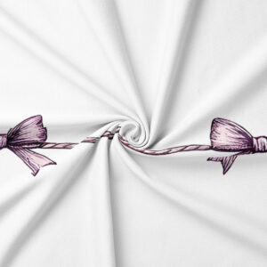 zbliżenie na nadruk kokardki i liny z widocznym cieniowaniem detalu