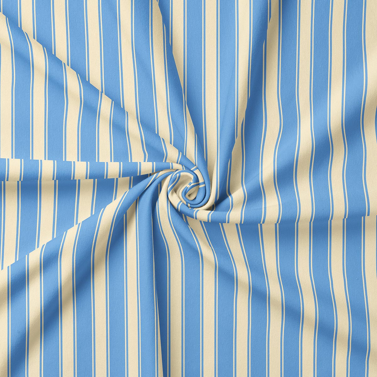 Zbliżenie na fakturę tkaniny i spiralnie ułożone pionowe pasy