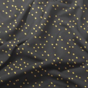 detal tkaniny z nieregularnymi złotymi kropeczkami