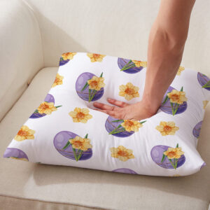 Ręka naciskająca poduszkę pokazuje miękkość i strukturę materiału