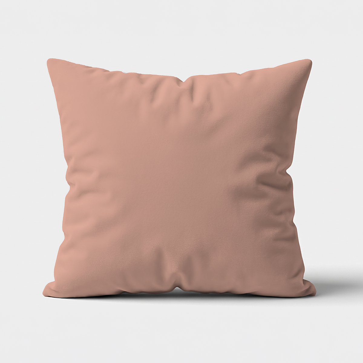 gładka poduszka dekoracyjna w pudrowym różu widok z przodu