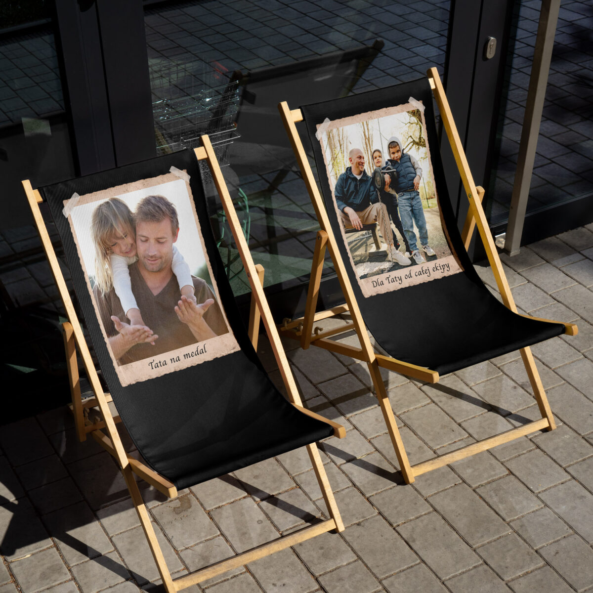 Leżak Personalizowany Najlepszy Tata ze Zdjęciem - Prezent na Dzień Ojca